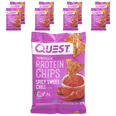 Tortilla Style Protein Chips, Spicy Sweet Chili, 8 Bags, 1.1 oz (32 g) Each