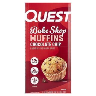 Quest Nutrition, Bake Shop Muffinleri, Çikolata Parçalı, 8 Muffin, Her Biri 2,01 oz (57 gr)