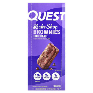 Quest Nutrition, Bake Shop Brownileri, Çikolatalı, 10 Browni, Her Biri 1,98 oz (56 gr)