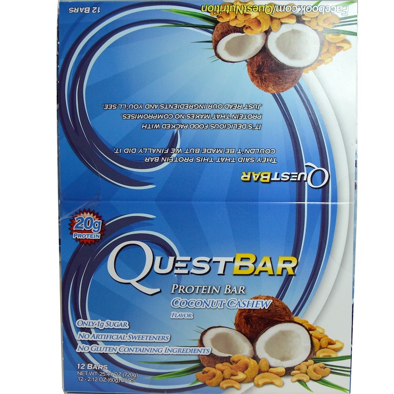 quest bar cocunut cashew nutrition facts