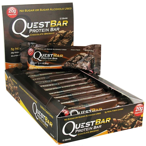 Quest Nutrition, Protein Bar, Chocolate Brownie, 12 Bars, 2.12 oz (60 g