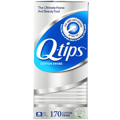 Q-tips Ватные палочки, 170 тампонов