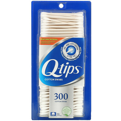 Q-tips Ватные палочки, 300 тампонов