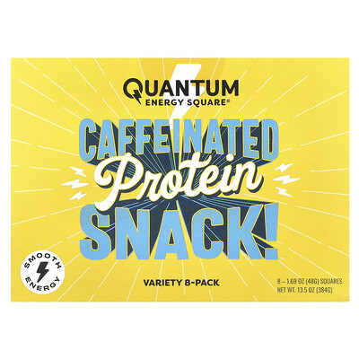 Quantum Energy Square  Variety Adventure 8-Pack  8 Squares  1.69 oz (48 g) Each