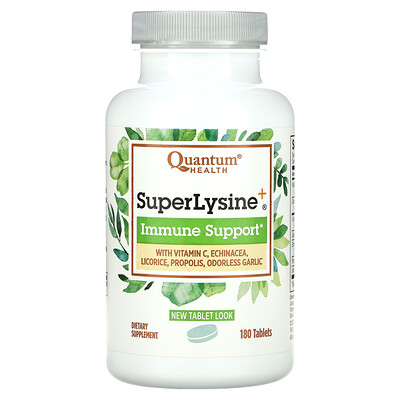 

Quantum Health Super Lysine +, Иммунная поддержка, 180 таблеток