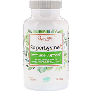 Кванту Хелс, Super Lysine+, Immune Support, 180 Tablets отзывы