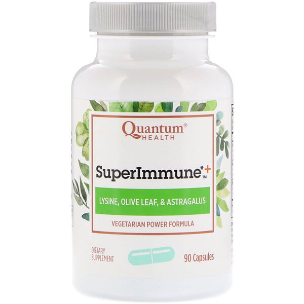 Quantum Health, Super Immune+, Vegetarian Power Formula, 90 Capsules