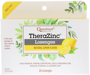 Отзывы о Кванту Хелс, TheraZinc Lozenges, Natural Lemon Flavor, 24 Lozenges