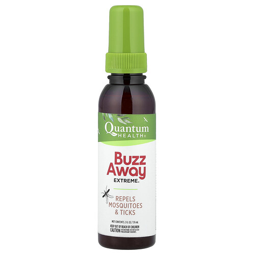 Quantum Health, Buzz Away Extreme®, Repels Mosquitoes & Ticks, 2 fl oz (59 ml)