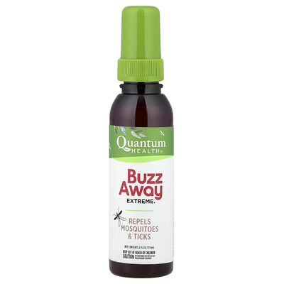 Product Image for Quantum Health, Buzz Away Extreme , Repels Mosquitoes & Ticks, 2 fl oz (59 ml)