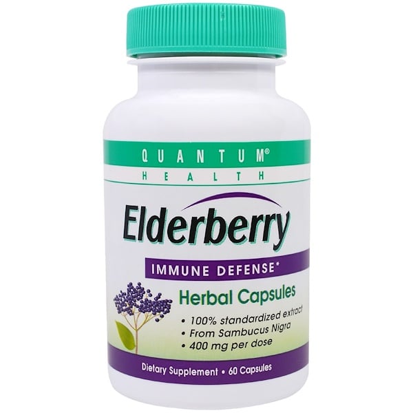 Quantum Health, Elderberry Immune Defense, 60 Capsules - IHerb.com