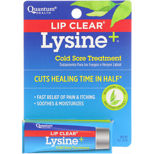 Отзывы о Кванту Хелс, Lip Clear Lysine+, Cold Sore Treatment, .25 oz (7 g)