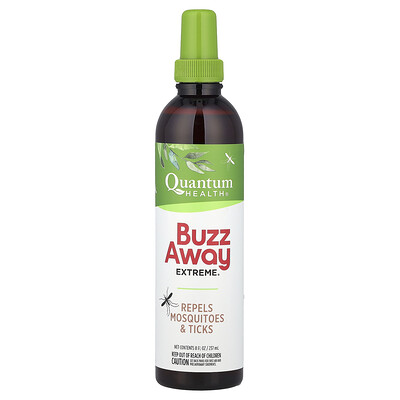 Quantum Health, Buzz Away Extreme®, Repele mosquitos y garrapatas, 237 ml (8 oz. líq.)