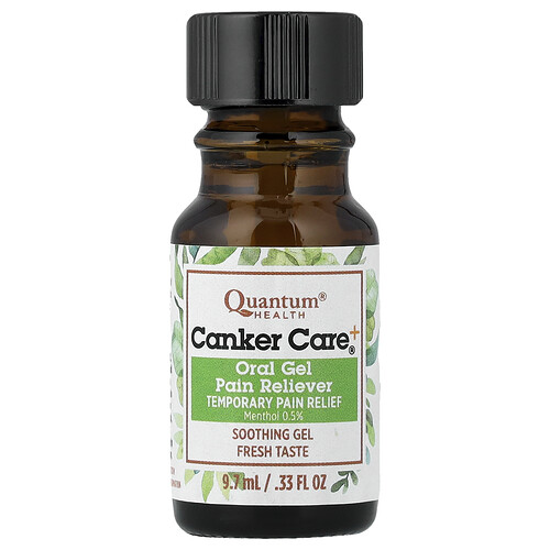 Quantum Health, Canker Care+®, Oral Gel Pain Reliever, Fresh, 0.33 fl oz (9.7 ml)