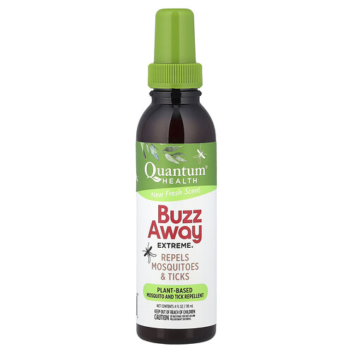 Quantum Health, Buzz Away Extreme®, Repele mosquitos y garrapatas, Frescura, 118 ml (4 oz. líq.)