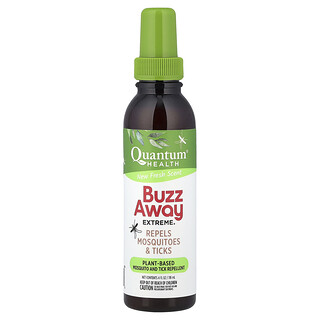 Quantum Health, Buzz Away Extreme®, Repousse les moustiques et les tiques, Frais, 118 ml