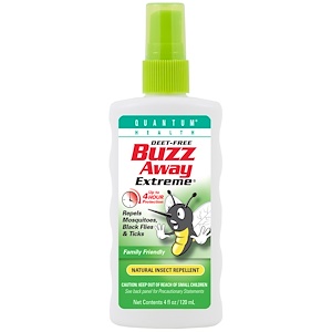 Отзывы о Кванту Хелс, Buzz Away Extreme, Natural Insect Repellent, 4 fl oz (120 ml)