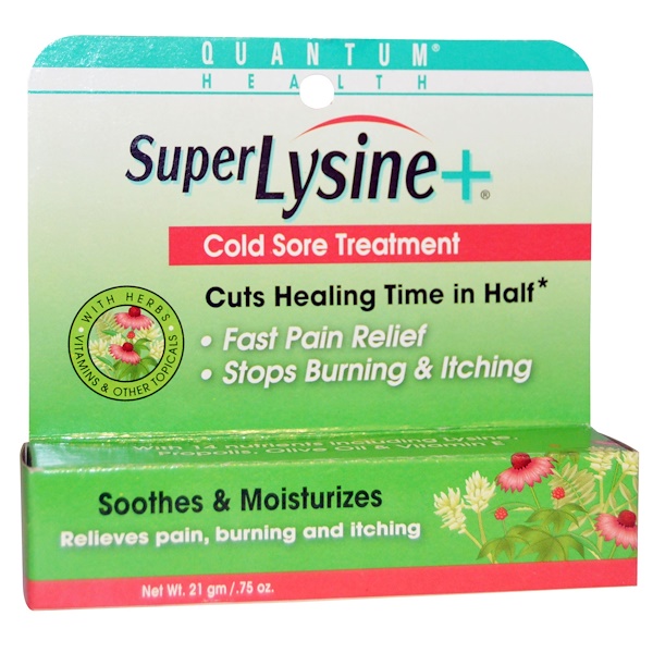 Quantum Health, Super Lysine + Cold Sore Treatment, .75 oz (21 g