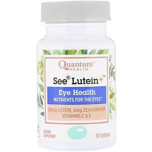 Отзывы о Кванту Хелс, See Lutein+, Eye Health, 30 Softgels