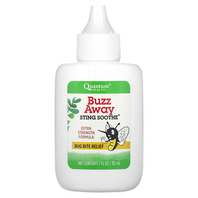 Quantum Health  Buzz Away Sting Soothe  Bug Bite Relief  Extra Strength  1 fl oz (30 ml)