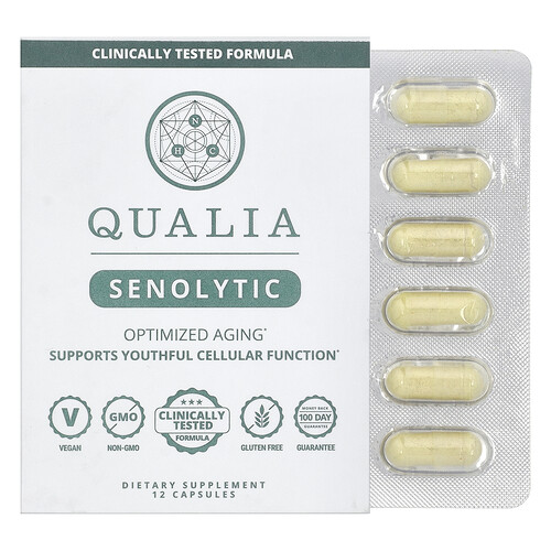 Qualia Senolytic, 12 Capsules