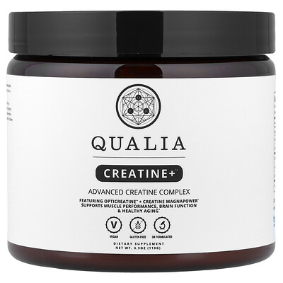 Qualia, Creatine+™, Complejo avanzado de creatina, 110 g (3,9 oz)