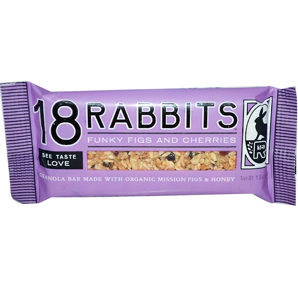 18 Rabbits, Granola Bar, Funky Figs and Cherries, 1.9 oz (54 g) (Discontinued Item) 