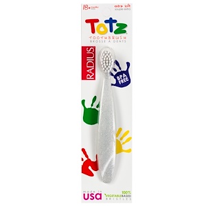 Отзывы о Радиус, Totz Toothbrush, 18 + Months, Extra Soft, Clear Sparkle