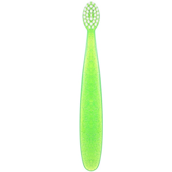 RADIUS, Totz Toothbrush, 18 + Months, Extra Soft, Green Sparkle, 1 Toothbrush