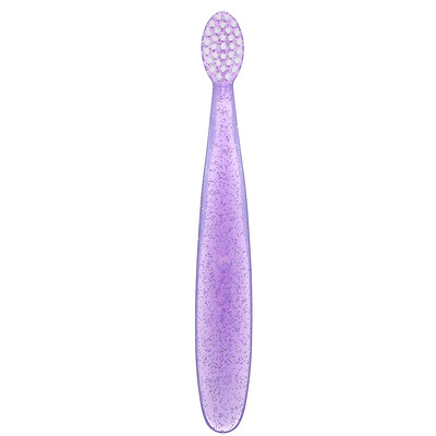RADIUS Totz Toothbrush, супермягкая зубная щетка, для малышей от 18 месяцев, лиловая с блестками, 1 шт.