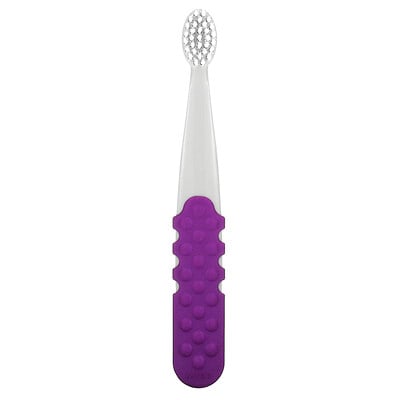RADIUS Totz Plus Brush, 3 Years +, Extra Soft, Gray Purple, 1 Toothbrush
