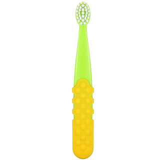 RADIUS, Totz Plus Brush, 3+ Years, Extra Soft, Green/Yellow, 1 Toothbrush