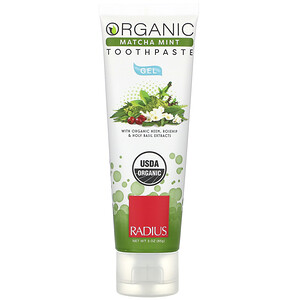Отзывы о Радиус, Organic Gel Toothpaste, Matcha Mint, 3 oz (85 g)