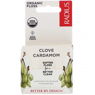RADIUS, Organic Floss, Clove Cardamom, 55 yds (50 m)