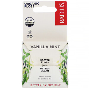Отзывы о Радиус, Organic Floss, Vanilla Mint, 55 yds (50 m)