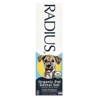 RADIUS‏, ג'ל אורגני לחיות מחמד לשיניים, קינמון בטטה, 85 גרם (3 אונקיות)