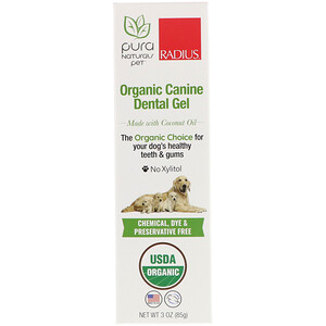 Отзывы о Радиус, Organic Canine Dental Gel, 3 oz (85 g)