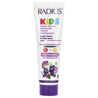 RADIUS, Super Duper Immuni-Power 牙膏，Super Duper 泡沫浆果薄荷，2.5 盎司（71 克）