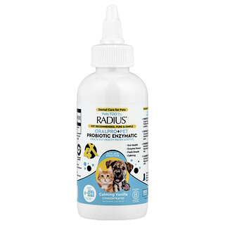 RADIUS, Pets Too™, Probiótico enzimático para mascotas OralPro +, Aditivo para el agua para la salud bucal e intestinal, Vainilla calmante, 118 ml (4 oz)