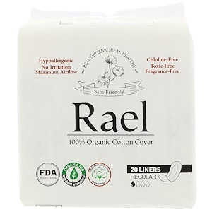 Отзывы о Rael, Organic Panty Liners, Regular, 20 Liners