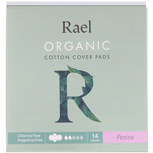Отзывы о Rael, Organic Cotton Cover Pads, Petite, 14 Count