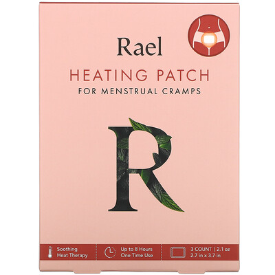 

Rael, Heating Patch for Menstrual Cramps, 3 Patches, 0.7 oz Each