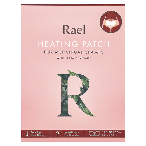 Rael Heating Patch for Menstrual Cramps, 3 Count