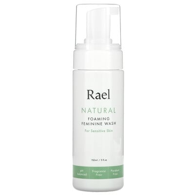 Купить Rael Натуральное пенящееся средство для женской гигиены, для чувствительной кожи, без отдушек, 150 мл (5 жидк. Унций)