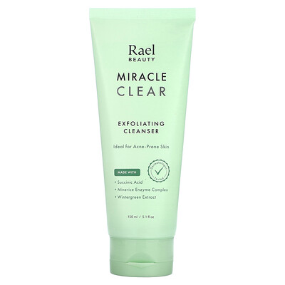 Rael, Beauty, Miracle Clear, Exfoliating Cleanser, 5.1 fl oz (150 ml)