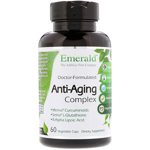 Отзывы о Эмеральд Лабораторис, Anti-Aging Complex, 60 Vegetable Caps