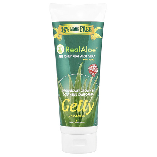 Real Aloe Aloe Vera Gelly, Unscented, 8 oz (230 ml)