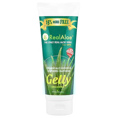 Product Image for Real Aloe, Aloe Vera Gelly, Unscented, 8 oz (230 ml)