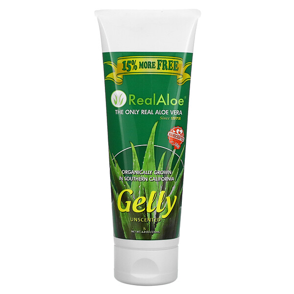 Aloe Vera Gelly, Unscented, 6.8 oz (230 ml)