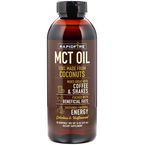 Отзывы о RAPIDFIRE, MCT Oil, Unflavored, 16 oz (473 ml)